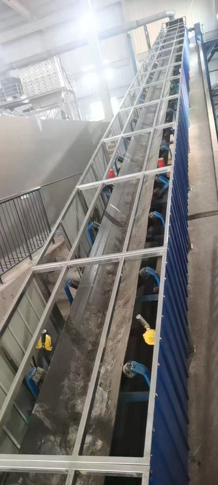 Belt conveyor at the coal gangue backfilling project.